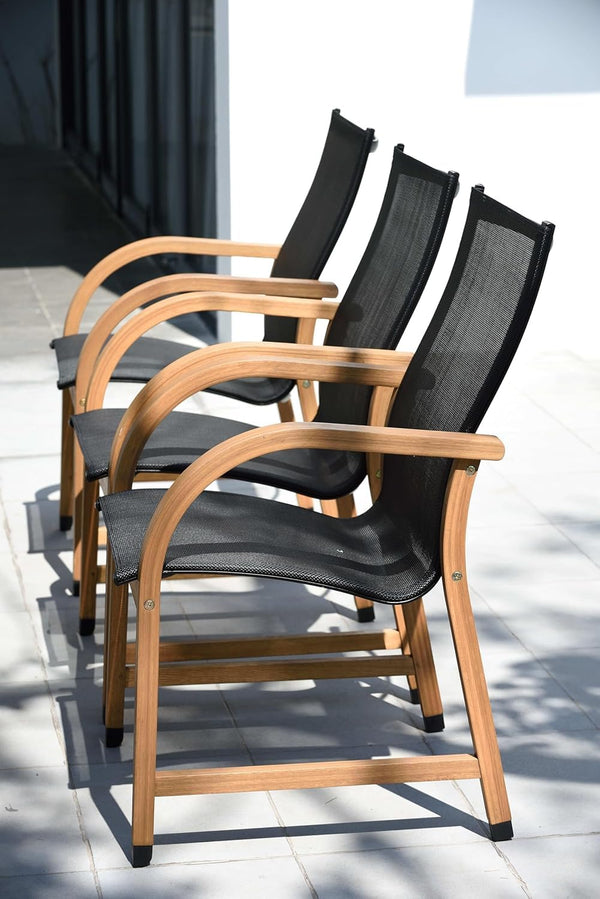 7-Piece Oval Teak Outdoor Dining Set