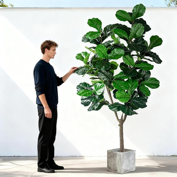 Artificial Fiddle Leaf Fig Tree with Pot