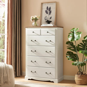 5-Piece King Farmhouse Bedroom Set with Dressers & Nightstands