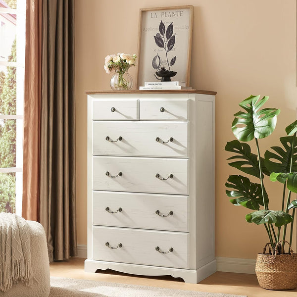5-Piece King Farmhouse Bedroom Set with Dressers & Nightstands