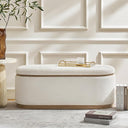 Modern Chenille Upholstered Storage Bench