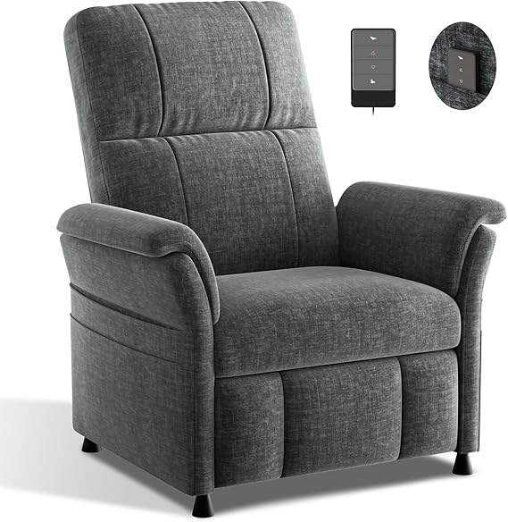 Electric Power Recliner Chair with Remote & Footrest