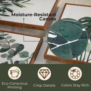 Framed Botanical Wall Art Set of 3 – 16x24 Each Panel