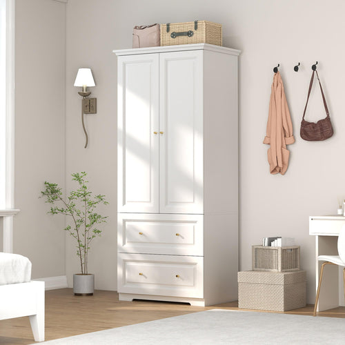 Bedroom Wardrobe Closet with Drawers