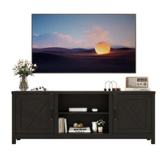 Modern Farmhouse TV Stand with Storage Cabinet