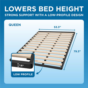Bunkie Board Bed Support Board — Low Profile Box Spring Replacement