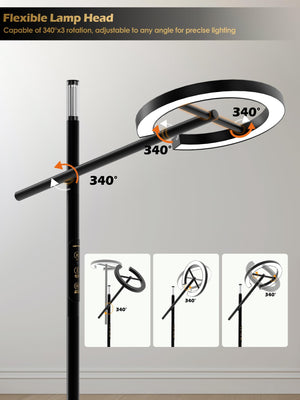 10000 Lux Smart Floor Light Therapy Lamp