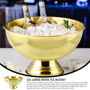 12L Stainless Steel Ice Bucket with Base