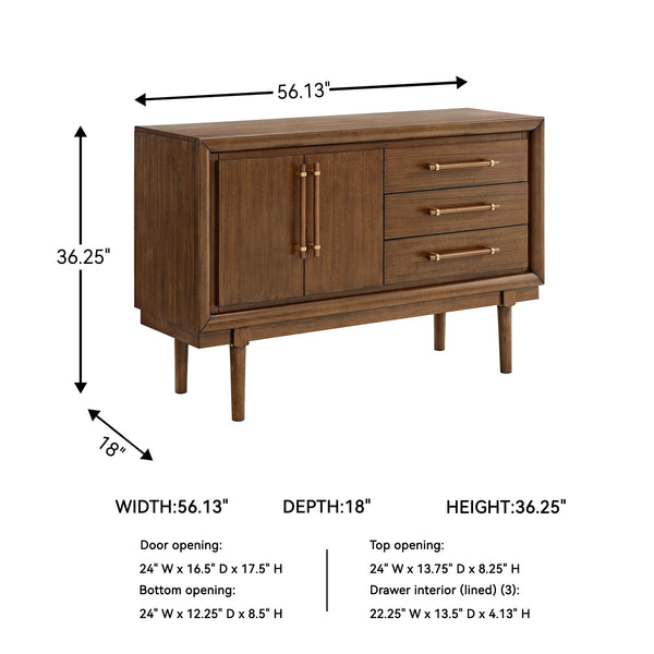 Contemporary 2-Door Dining Server with Storage