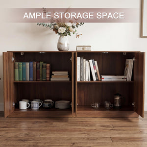 63-Inch 4-Door Sideboard Buffet Cabinet