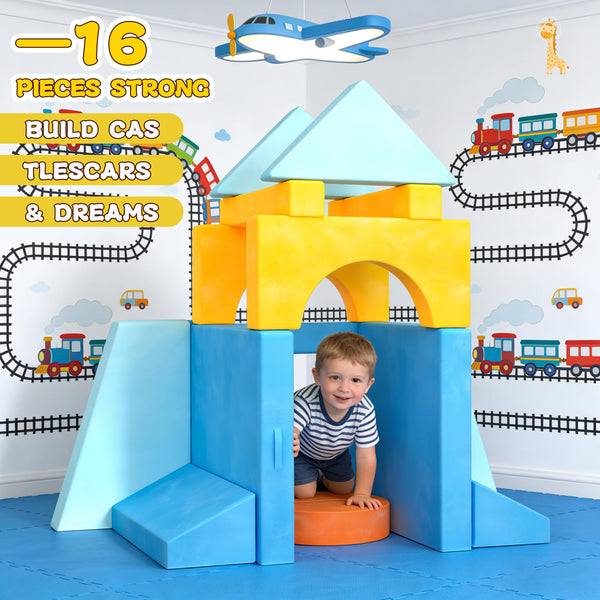 Modular Kids Play Couch 15-Piece Set