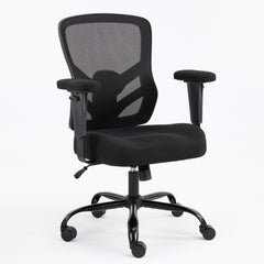 Ergonomic Mesh Office Chair with Lumbar Support & Adjustable Armrests