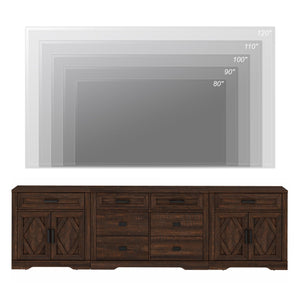 110" Farmhouse TV Stand & Entertainment Center