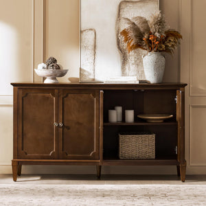 Mid-Century Modern Sideboard Cabinet with 4-Door Storage