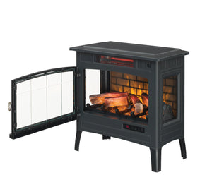 Freestanding Electric Fireplace Stove Heater with 3D Flame Effect