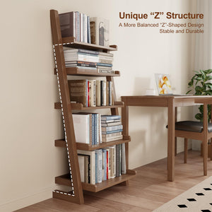 5-Tier Leaning Ladder Bookshelf