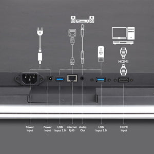 Smart Bathroom Mirror TV with LED Lights & Anti-Fog