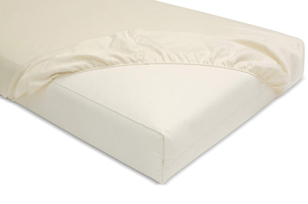 Organic Cotton Crib Fitted Sheet – Standard Size, Ivory