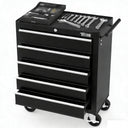 5-Drawer Rolling Tool Chest with Lockable Wheels & Top Cushion