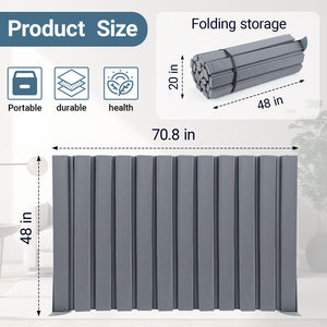 Foldable Acoustic Room Divider Panel with Stand