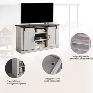 Modern Farmhouse Wood TV Stand for TVs up to 65 Inch