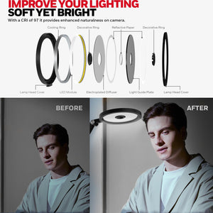 LED Desk Lamp – Dimmable Full-Spectrum Eye-Care Light with Timer