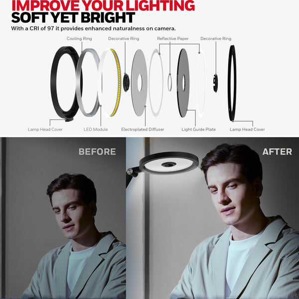 LED Desk Lamp – Dimmable Full-Spectrum Eye-Care Light with Timer