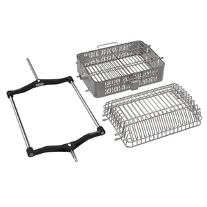 Rotisserie Basket Accessory Kit for Ceramic Grill and Smoker