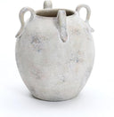Rustic Terracotta Ceramic Vase with Handles