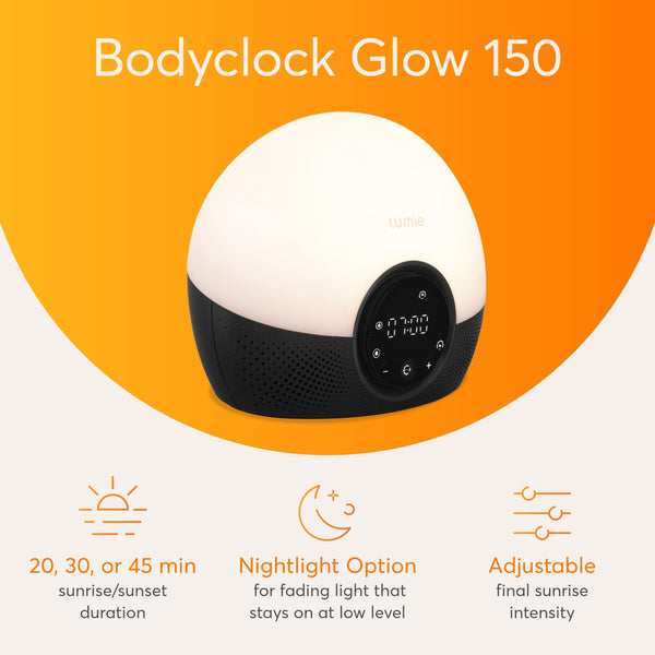 Sunrise Sunset Alarm Clock with Bedside Lamp & Sleep Sounds