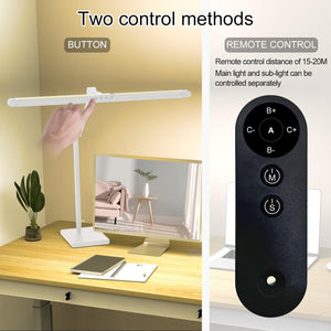 36W Ultra-Wide LED Desk Lamp with Base, Adjustable Swing Arm & Remote