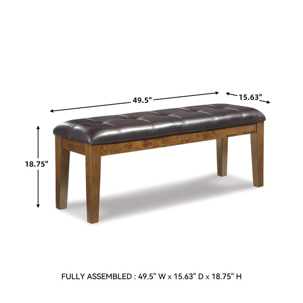 Tufted Faux Leather Upholstered Dining Bench