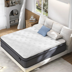 14" King Hybrid Mattress – Gel Memory Foam & Pocket Springs