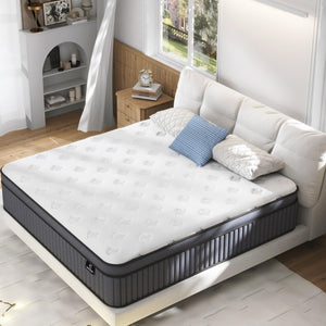 14" King Hybrid Mattress – Gel Memory Foam & Pocket Springs