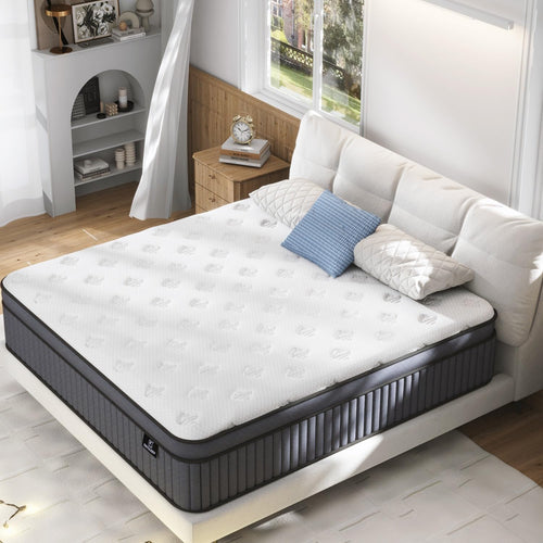 14" King Hybrid Mattress – Gel Memory Foam & Pocket Springs