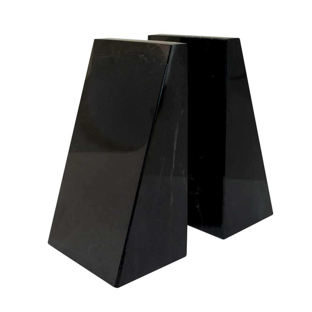 Polished Marble Triangular Bookends
