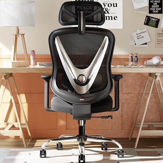Ergonomic Mesh Office Chair with 3D Lumbar Support & Adjustable Armrests