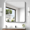 Rectangular Aluminum Frame Bathroom Mirror 28x42 Inch
