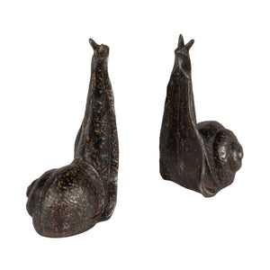 Cast Iron Snail Bookends Set of 2