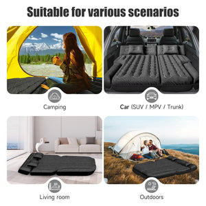 SUV Inflatable Car Air Mattress with Air Pump & Pillows