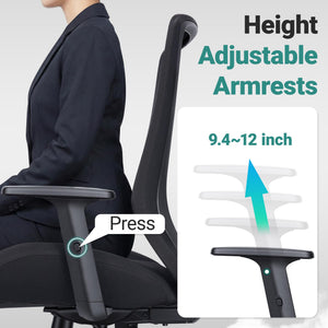 Big & Tall Ergonomic Mesh Office Chair – 500 lb Capacity