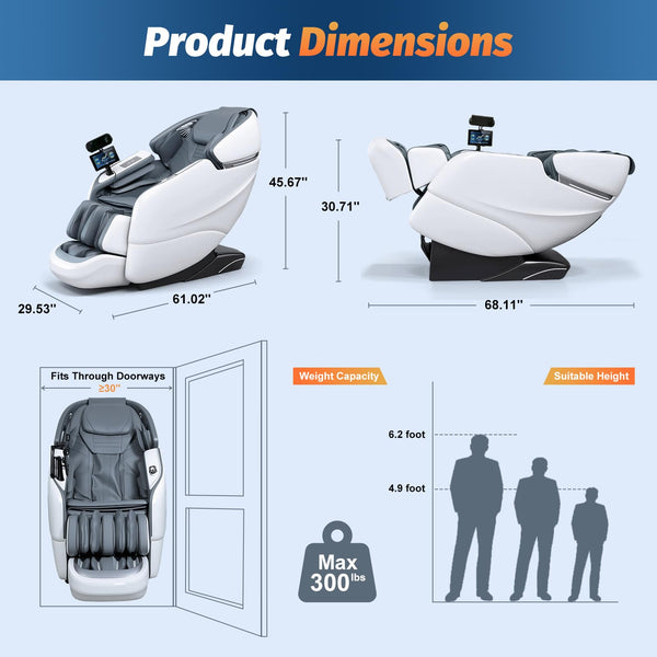 Zero Gravity SL-Track Shiatsu Massage Chair