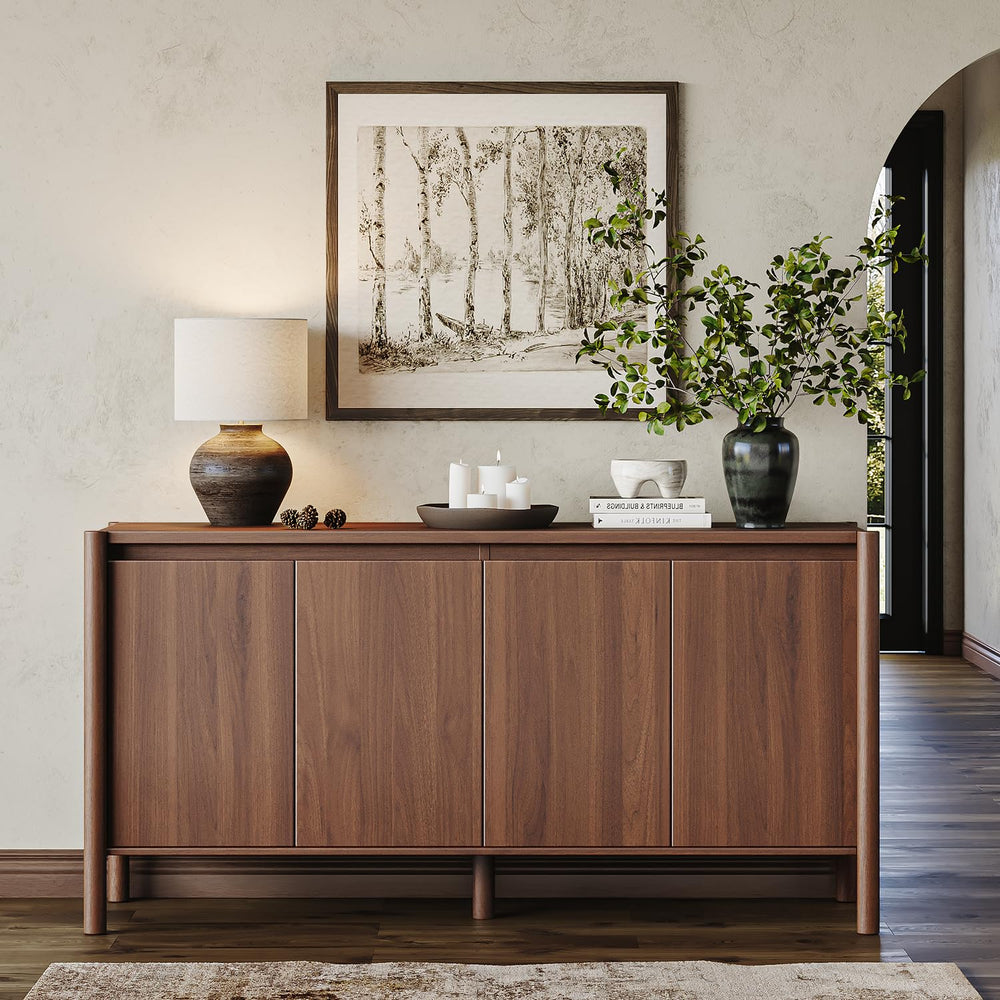 Mid Century Sideboard Buffet Cabinet 59 Inch