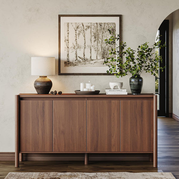 Mid Century Sideboard Buffet Cabinet 59 Inch