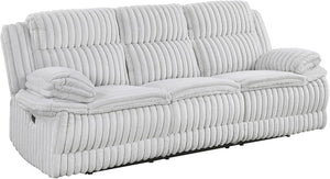 Corduroy Reclining Sofa Set with Pillow Top Arms & Pocket Coil Cushions