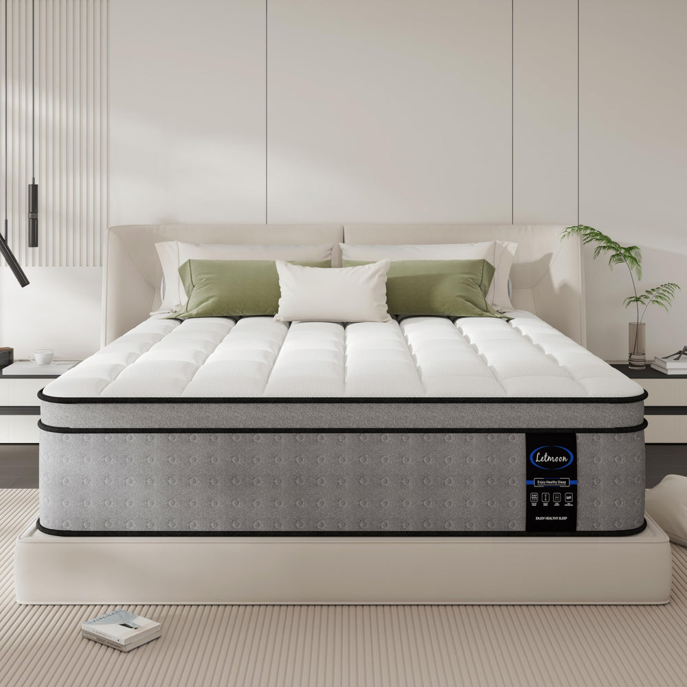 12 Inch Twin XL Hybrid Mattress – Medium Firm, Memory Foam, No Fiberglass