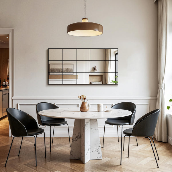 Rectangular Metal Framed Wall Mirror