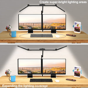 LED Desk Lamp with Clamp & Adjustable Arm