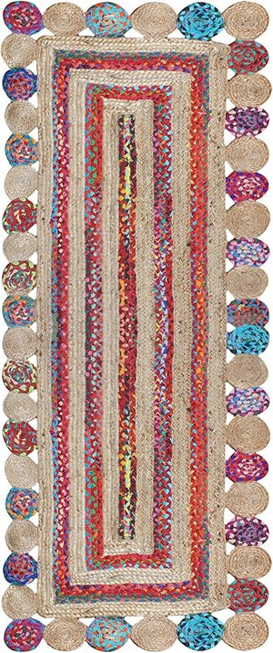 Handmade Braided Jute Runner Rug – 2'6" x 24'
