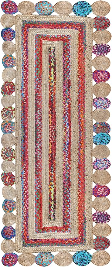 Handmade Braided Jute Runner Rug – 2'6" x 24'